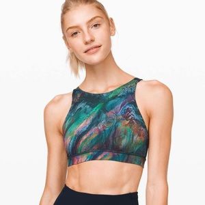LULULEMON Energy bra *high neck cosmic shift multi